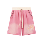 amiri straight-leg logo cotton-jersey shorts