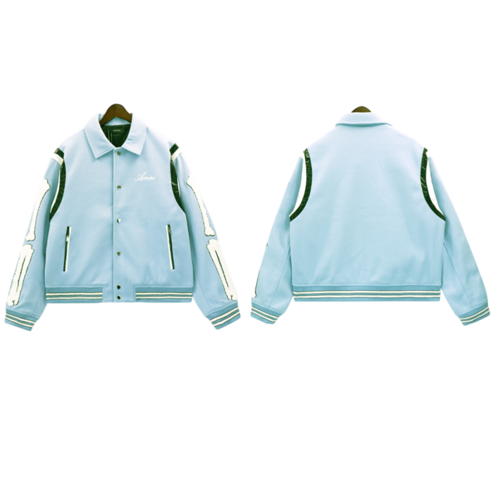 AMIRI letter logo print bone patch jacket - Image 10