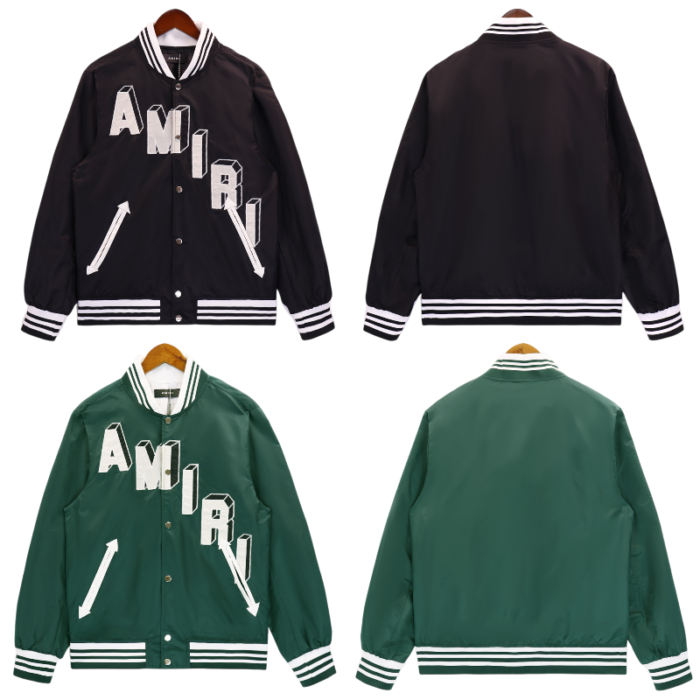 AMIRI logo-embroidered varsity jacket - Image 6