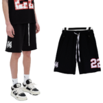 Amiri Oversized 22 Football Short - Black - Image 9
