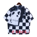 Amiri x Wes Lang Checkered Skull Bowling Shirt - Image 2