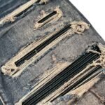 Amiri Leather Thrasher Jeans Dark Indigo - Image 7