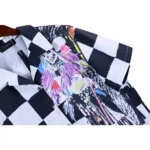 Amiri x Wes Lang Checkered Skull Bowling Shirt - Image 8