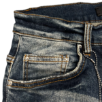 Amiri Ripped Woolen Logo Jeans - Image 7