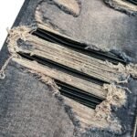 Amiri Leather Thrasher Jeans Dark Indigo - Image 3