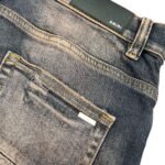 Amiri Leather Thrasher Jeans Dark Indigo - Image 5