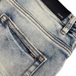 Amiri Leather Star Straight Jeans - Image 4