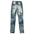 Amiri Ripped Woolen Logo Jeans - Image 2