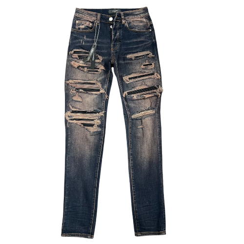 6678da0e-Photoroom Amiri Leather Thrasher Jeans Dark Indigo - Image 1