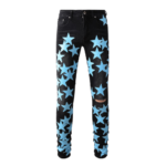 Amiri Blue Star Patch Jeans