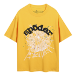 SP5DER yellow Web Print T-shirt