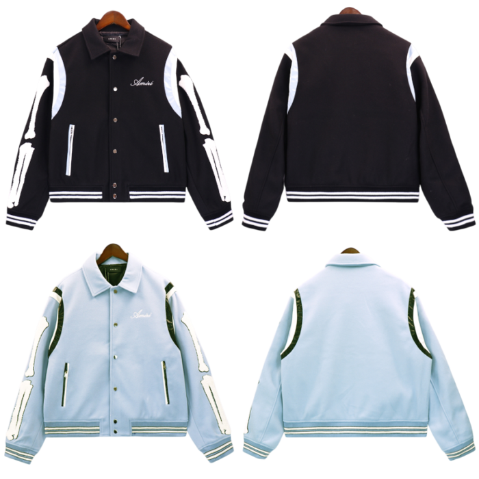 AMIRI letter logo print bone patch jacket - Image 9