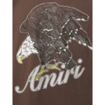 Amiri Brown Figure Printed Logo T-Shirt - Image 4