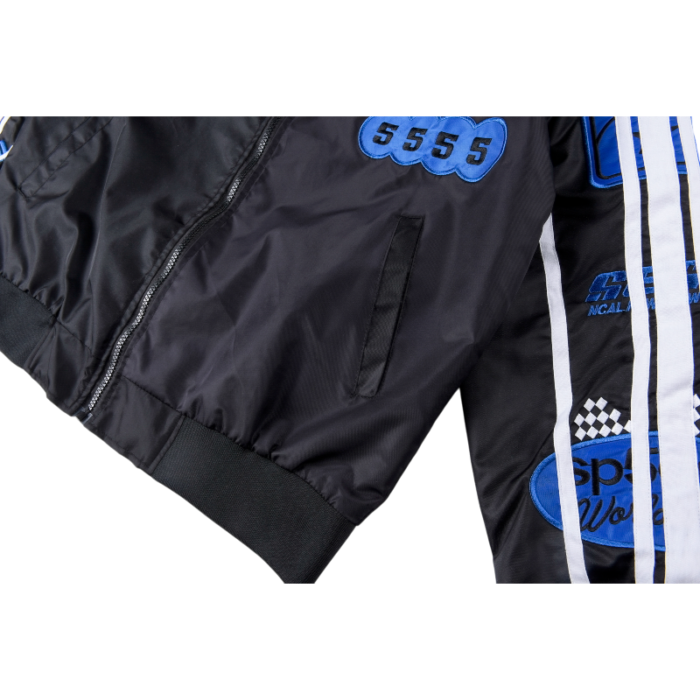 Sp5der Satin Bomber Jacket - Image 9