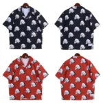 Amiri Allover-Skulls Bowling Shirt - Image 23
