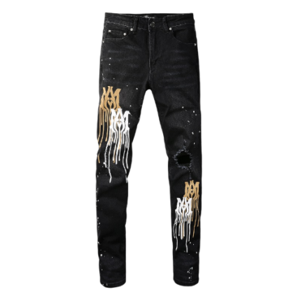 Amiri MA Stencil Skinny Jeans