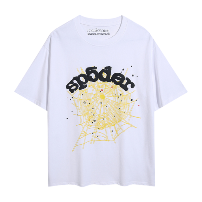 Sp5der Web And Logo Inscription T-Shirt - Image 1