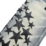Amiri Leather Star Straight Jeans - Image 7
