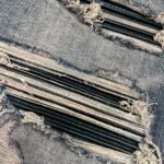 Amiri Leather Thrasher Jeans Dark Indigo - Image 9