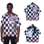 Amiri x Wes Lang Checkered Skull Bowling Shirt - Image 10