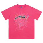 Sp5der Web Print pink T-shirt - Image 10
