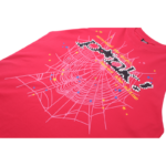 Sp5der Web Print pink T-shirt - Image 7