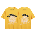 SP5DER yellow Web Print T-shirt - Image 3