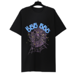 Sp5der Black 55555 Spider Web Tee