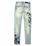 Amiri Leather Star Straight Jeans - Image 2