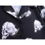 Amiri Allover-Skulls Bowling Shirt - Image 3