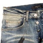 Amiri Leather Star Straight Jeans - Image 5