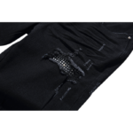 Amiri MX1 Bandana Patch Jean Black - Image 5