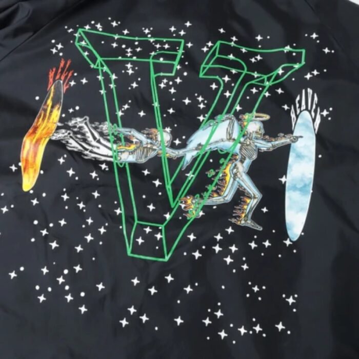 Black VLONE x Saint Mxxxxxx Skull Coach Jacket - Image 10