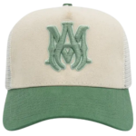 Amiri Two Tone MA Trucker Hat 'Natural Mineral Green'