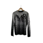 Amiri Men's Black white staggered Gradient Sweater - Image 5