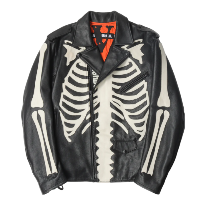 Vlone x neighborhood leather skull jacket - Image 1
