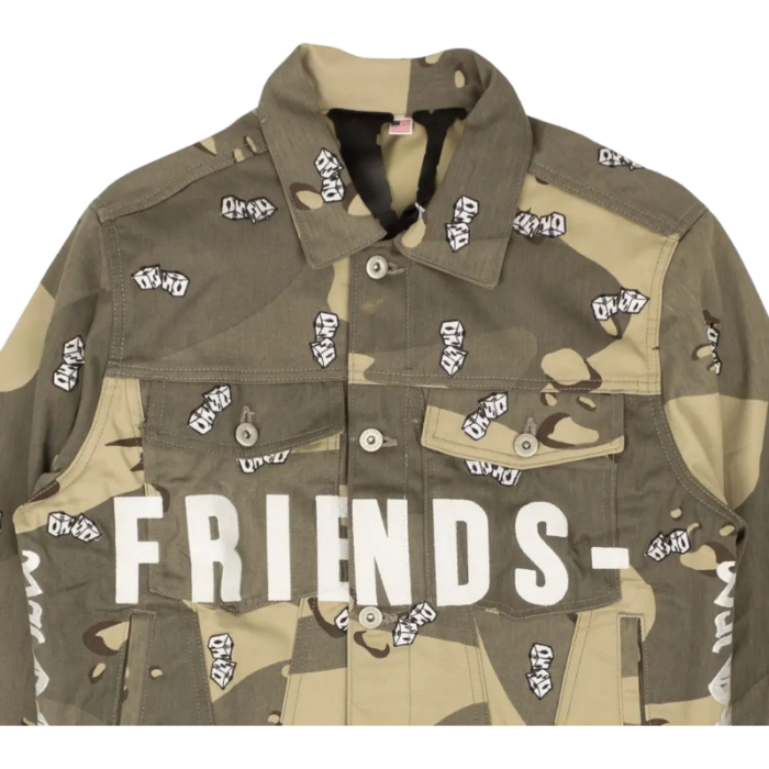 Desert Camo Vlone Friends Denim Jacket - Image 3