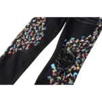 Amiri Painted Stretch Denim Jeans - Image 11