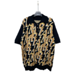 AMIRI Repeat intarsia-knit polo shirt