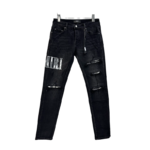 Amiri Distressed Embroidered Logo Jean - Image 19