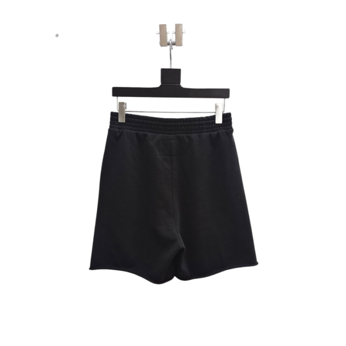 Sp5der Black OG Logo Embroidered Sweatshort - Image 4