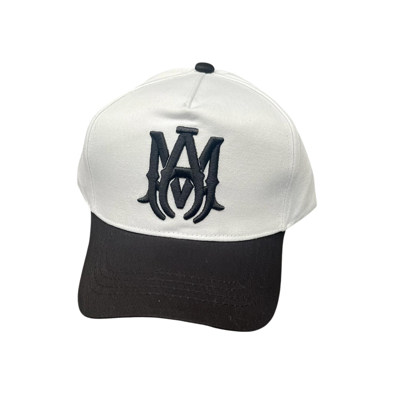 449063291_18284092186200342_7912535600099564349_n-Photoroom Amiri Two Tone Full Canvas MA Hat 'BlacNatural' - Image 1