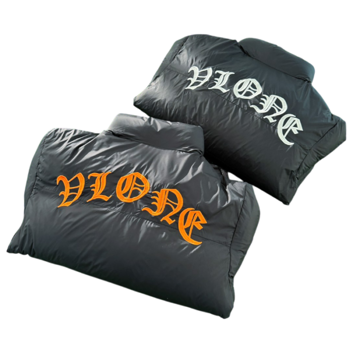 VLONE Gothic Alphabet Series Down Jackets Unisex - Image 17