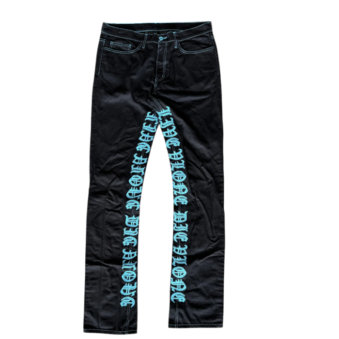 Live Vlone Die Vlone Denim Jean - Image 1