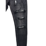 Amiri Distressed Embroidered Logo Jean - Image 9