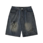 Sp5der Print Denim Short