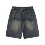 Sp5der Print Denim Short - Image 2
