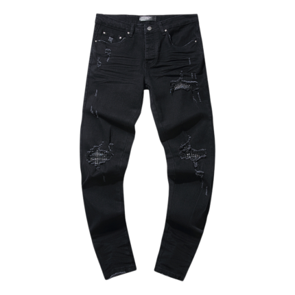 Amiri MX1 Bandana Patch Jean Black