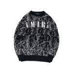Amiri Cracked Logo-Print sweatshirt