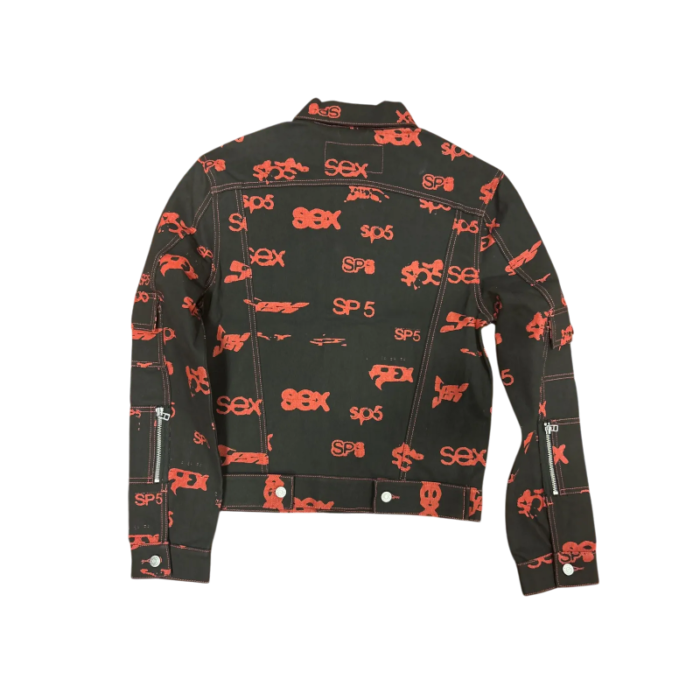 Sp5der 5ex AOP Denim Trucker Jacket - Image 2